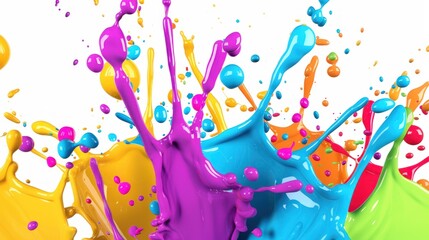 Poster - Colorful Paint Splash