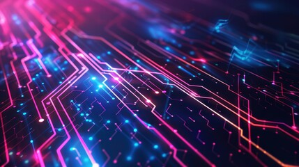 Poster - Abstract Circuitry: A Glowing Network of Data