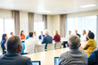 © Rysak - Business Meeting, Attendees, Focus on One, Senior Manager, Laptop, Technology, Conference Room