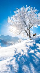 Canvas Print - Winter Wonderland with Moose.