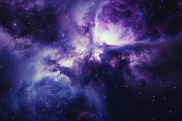 Wall Mural - purple and blue galaxy background