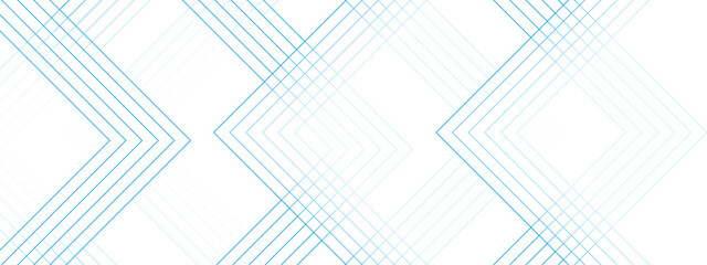 Aufkleber - Abstract Blue technology with futuristic digital landscape & lines. line elegant colorful striped diagonal Geometric squares. architecture concept with digital geometric connection blue lines