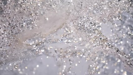 Poster - Dazzling Glitter Swirls in Ethereal Motion at Twilight. Generative AI