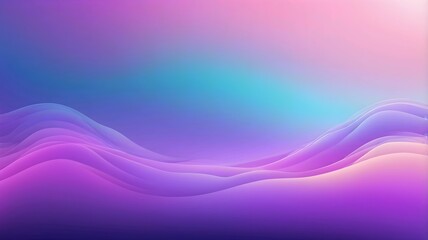 Poster - Purple Blue Gradient Vibrant Dreamy Vector Background. Sunrise, Sunset, Sky, Water Color Overlay Neon Design Element. Luxury Trendy Holograph Defocused Texture. Digital Funky Cool Tech Gradient