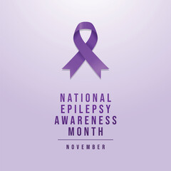 Wall Mural - vector graphic of National Epilepsy Awareness Month ideal for National Epilepsy Awareness Month celebration.