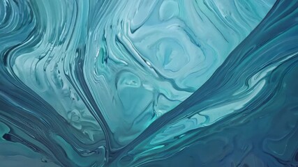 Poster - Captivating Ocean-Inspired Abstract Art Unfolds in Vibrant Blues and Purples. Generative AI