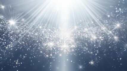 Poster - Radiant Light Cascade Illuminates The Night Sky Over Serene Waters. Generative AI