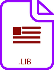 LIB icon 2 color combination mixture