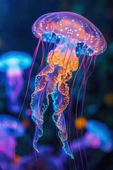 Wall Mural - Vibrant Jellyfish