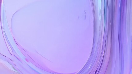 Poster - Whimsical Swirls of Purple Paint Dance Across a Canvas in an Artistic Studio. Generative AI