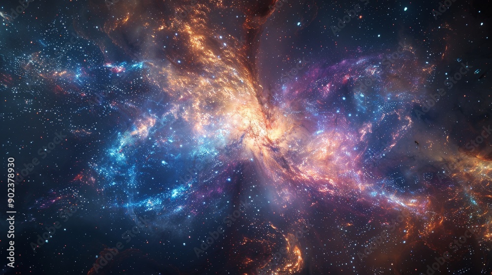 Galaxy background with deep, cosmic colors and detailed star patterns ...