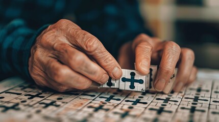 Wall Mural - The concept of Crossword Puzzle Day 