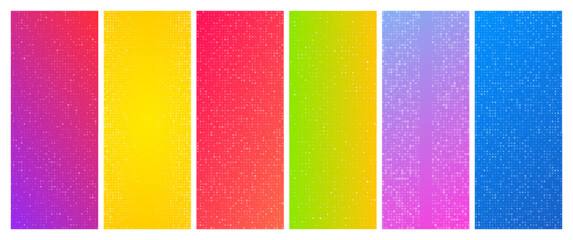 Sticker - Abstract gradient geometric background with squares