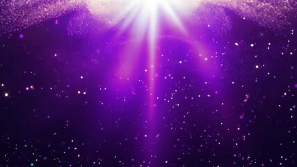 Poster - Celestial Dance of Light and Color Above a Mystic Purple Horizon. Generative AI