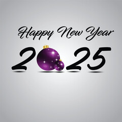 Wall Mural - 2025 Happy New Year background.