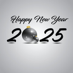 Wall Mural - 2025 Happy New Year background.