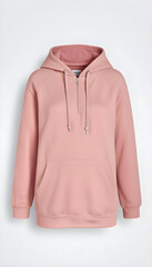 Wall Mural - pink hooded sweatshirt mockup 16