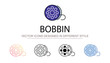 © Graphicsmine - Bobbin icon design with white background stock illustration