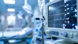 © Nazia - Close-Up of Medical Healthcare System Monitoring Device in Hospital, Patient Care Equipment Display