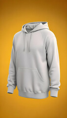 Wall Mural - gray hooded sweatshirt against mockup 10