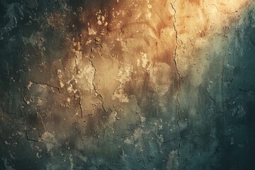 Poster - A close-up view of a clock face on a wall, providing detail and texture