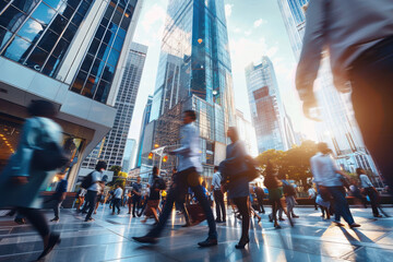 Business Environment with Glass Reflections