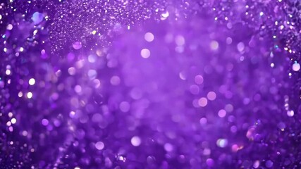 Poster - Mystical Purple Sparkles Dancing in Enchanting Light. Generative AI