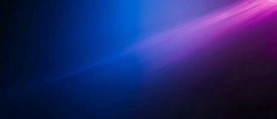 Poster - Vibrant Blue and Purple Light Rays Illuminating Dark Background During Nighttime