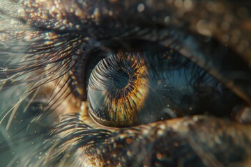 Poster - A detailed view of an individual's eye with the surrounding area blurred out