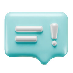 Fototapete - Vector realistic icon of message shape with imitation text, textbox, isolated on transparent background, for your social media chat design, website