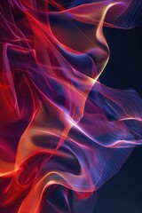 Aufkleber - Close-up view of red and blue woven fabric pattern