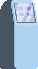 Poster - Modern terminal processing contactless payment with futuristic design