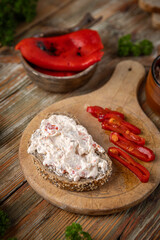 Poster - Slices of roasted red pepper