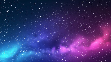 Wall Mural - mesmerizing view of a cosmic nebula with countless stars illuminating the night sky.