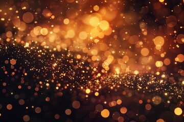 Aufkleber - A blurry image of lights in darkness, useful for abstract backgrounds or mysterious scenes