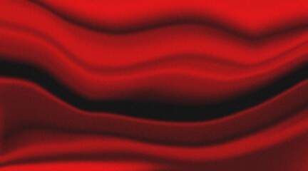 Poster - Abstract Black and Red Waves for Backgrounds Chromatic Flow Abstract Waves