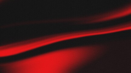 Poster - Abstract Black and Red Waves for Backgrounds Chromatic Flow Abstract Waves