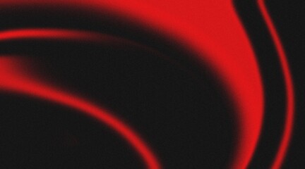 Poster - Abstract Black and Red Waves for Backgrounds Chromatic Flow Abstract Waves