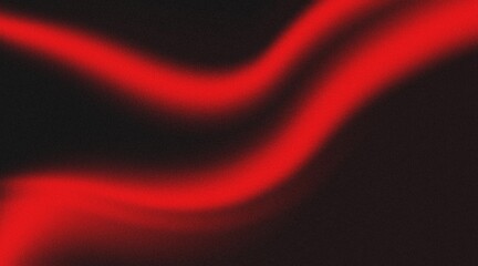 Poster - Abstract Black and Red Waves for Backgrounds Chromatic Flow Abstract Waves