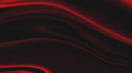 Poster - Abstract Black and Red Waves for Backgrounds Chromatic Flow Abstract Waves