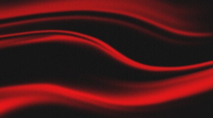 Poster - Abstract Black and Red Waves for Backgrounds Chromatic Flow Abstract Waves