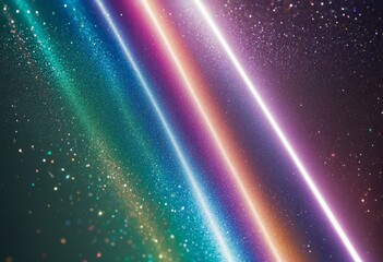 sparkling rainbow overlay flare background wall paper design