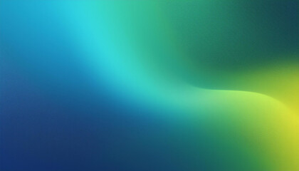 Abstract Vibrant Color Flow with Grainy Background in Blue and Green Gradient, Featuring Noise Texture for Eye-Catching Banner Design