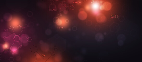 Wall Mural - virology and chemistry science banner