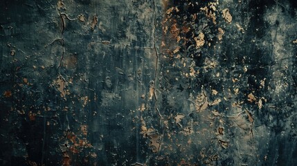 Poster - Close-up shot of a worn-out wall with peeling paint