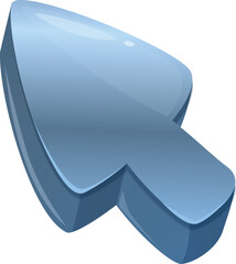 Poster - Blue cursor is showing clicking, pointing and selecting on a white background