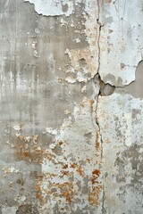 Poster - A close-up of a wall with peeling paint, suitable for use in scenes depicting decay or neglect