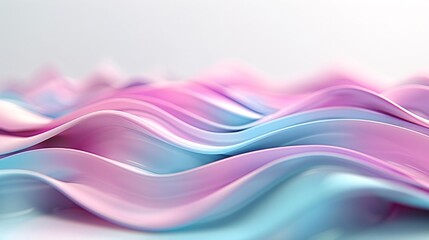 Poster - abstract 3d pattern of sound waves in vibrant colors, 3d background music, dynamic and captivating.