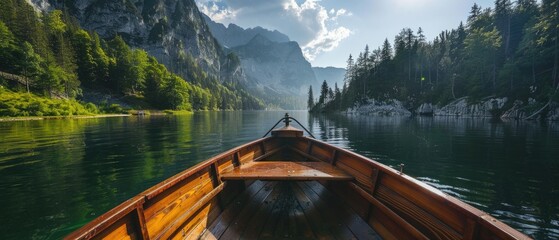 boat on the lake