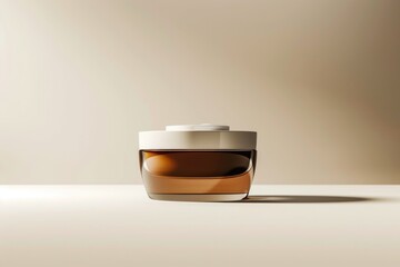 Poster - A cup of coffee sits on a table, ready to be enjoyed